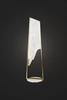 Sleek Modern Floor Lamp with Marble Base And Gold Frame for Contemporary Home Decor