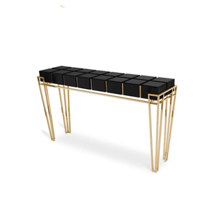 Hot-Selling Creative Grid Console Table for Living Room, Entryway, And Hotel Hallway, Luxury Display Table for Foyer Décor