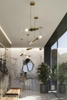 Sleek Minimalist Pendant Lamp with Crystal Glass Tube And Gold-Plated Brass Ring for Modern Spaces