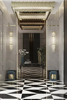 Square Plafond Light Fixture with Iconic Design in Crystal Glass And Gold-Plated Brass for Stylish Interiors