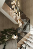 Artistic Gold And Glass Chandelier with Geometric Design for Unique Home Lighting