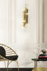 Contemporary Gold And Clear Glass Wall Lamp with Artistic Design, Perfect for Adding A Touch of Elegance To Any Room
