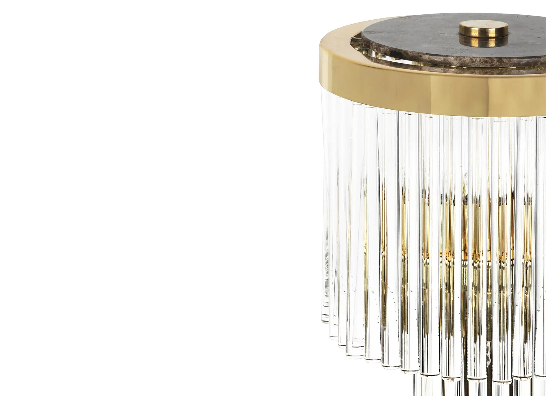 Luxurious Gold And Crystal Table Lamp with Elegant Layered Design, Perfect for Adding A Touch of Glamour To Any Space