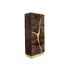 Luxury High-Quality Wood Veneer Bar Cabinet, Unique Design Freestanding Large Capacity Wine Display And Storage Cabinet