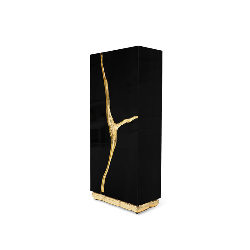 Factory Customizable Y-Shaped Gold-Plated Stainless Steel Luxury Wine Cabinet, Multi-Functional Display and Storage Rack for Wine and Accessories