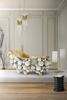 Exquisite Waterfall Pendant Lamp with Gold-Plated Brass And Ribbed Crystal Glass for Luxurious Illumination