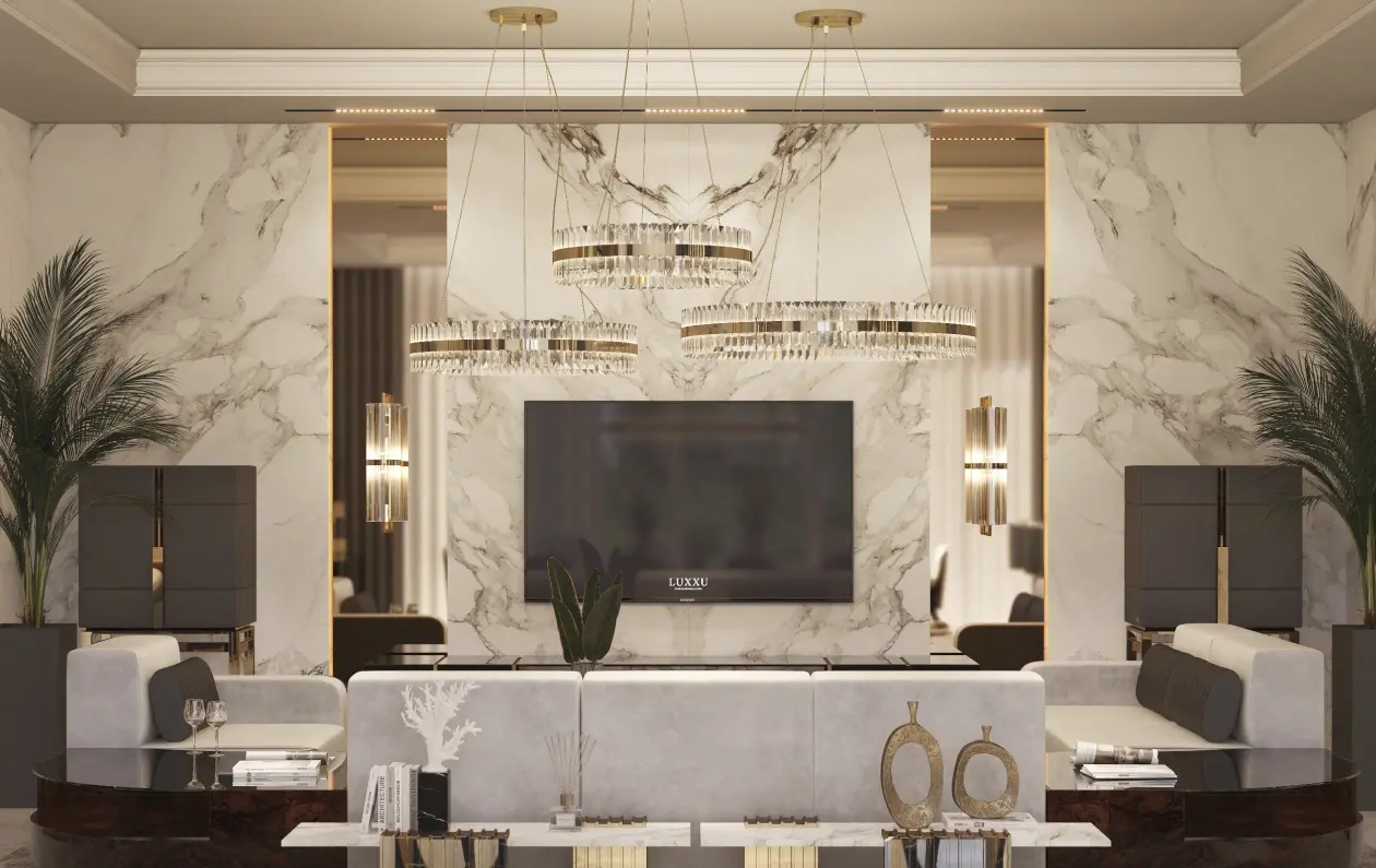 Elegant Gold And Crystal Round Pendant Light with Modern Layered Design, Ideal for Enhancing Style And Sophistication in Dining Rooms And Living Spaces