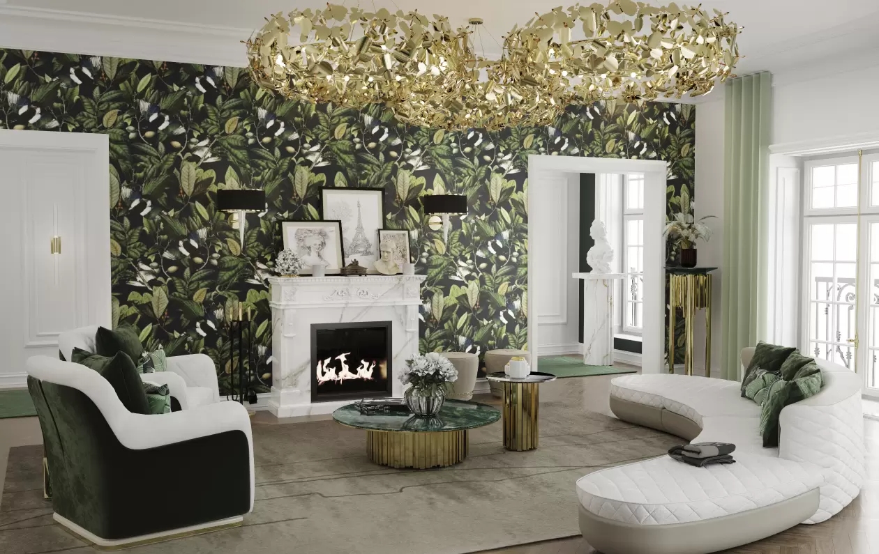 Elegant Gold Leaf Pendant Light with Nature-Inspired Design, Perfect for Adding A Touch of Sophistication To Modern Dining Rooms And Living Areas