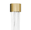 Sleek Gold And Clear Glass Wall Lamp with Modern Dripping Design, Perfect for Adding A Touch of Elegance To Any Room