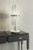 Elegant Gold And Crystal Table Lamp with Contemporary Design, Perfect for Adding A Touch of Luxury To Desks And Living Spaces