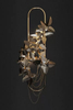 Nature-Inspired Gold Leaf Wall Sconce with Cascading Accents, Perfect for Adding A Touch of Whimsy And Elegance
