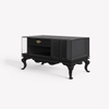 Modern Minimalist Hotel Bedside Table – Multi-Functional Storage Nightstand with Glass Top for Guest Rooms And Bedside Use