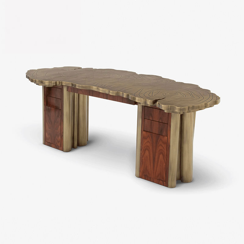 Modern Simple Solid Wood Office Desk with Drawer – Anti-Fouling Writing Desk for Study, Bedroom, And Computer Work Table