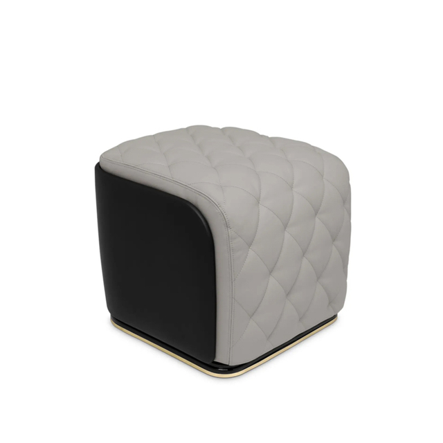 Minimalist Design Footrest, Luxury Upholstered Ottoman for Living Room, Bedroom, And Office Décor