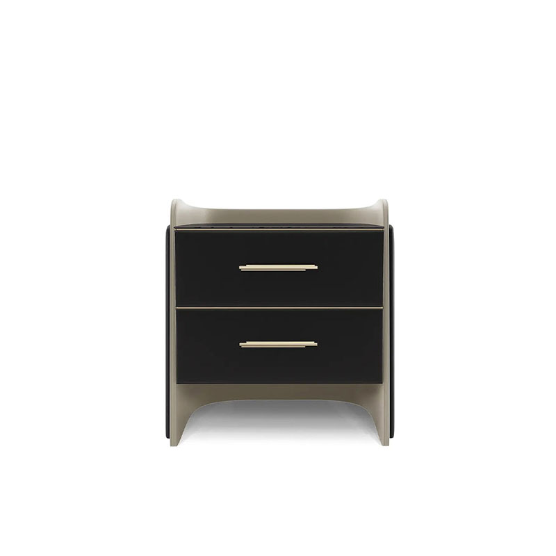 Nordic Fashion Bedroom Nightstand with Dual Drawers, Multifunctional Storage Cabinet, Bedside Table, And Small Coffee Table