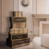 Vintage Decorative Creative Suitcase-Style Wine Cabinet, Storage Cabinet for Living Room, Wardrobe, And Sideboard