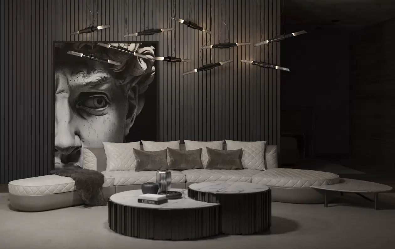 Sleek Minimalist Pendant Lamp with Crystal Glass Tube And Gold-Plated Brass Ring for Modern Spaces