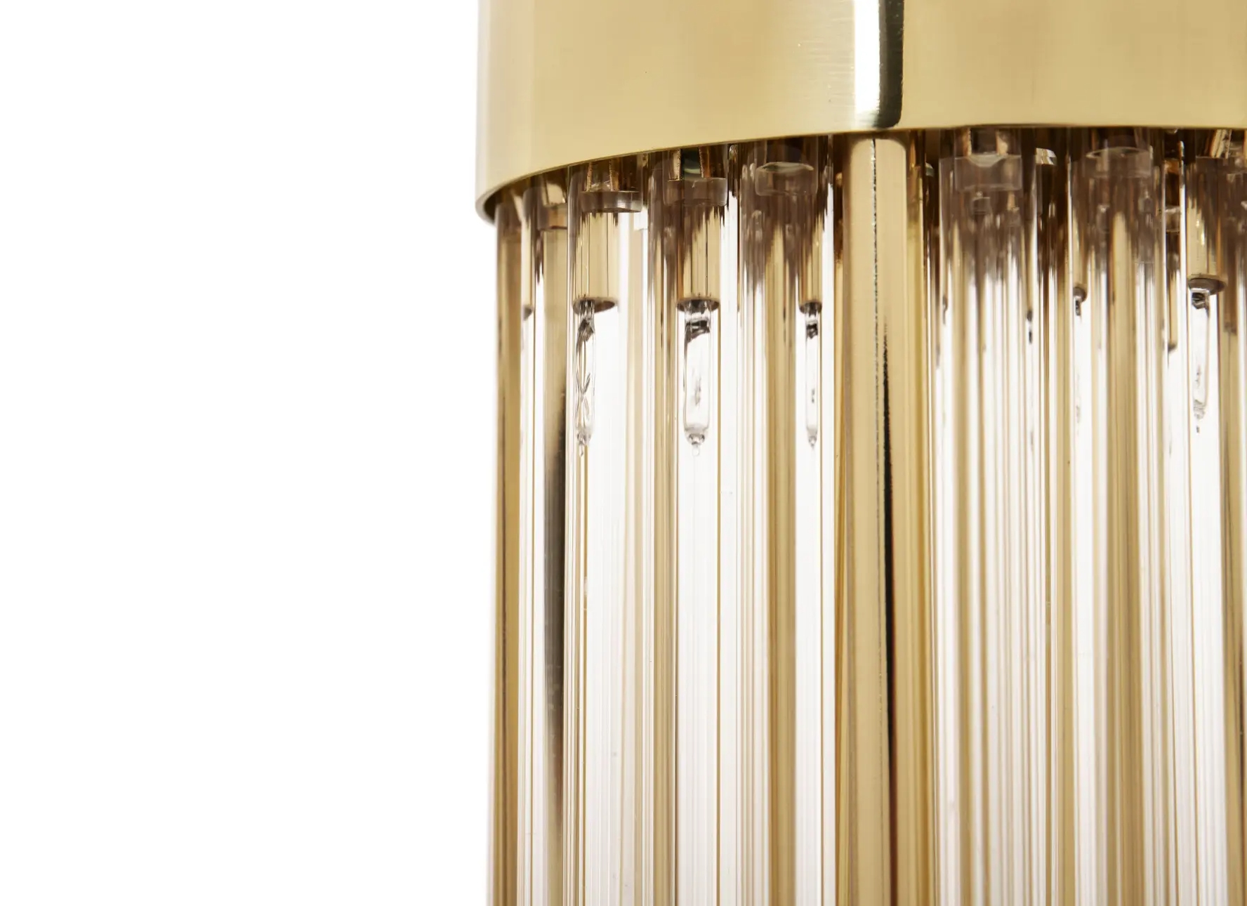 Elegant Crystal Pendant Light with Gold-Plated Brass for A Striking Beacon of Illumination